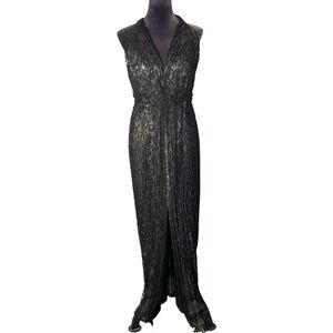 Carmen Marc Valvo Black Maxi Dress